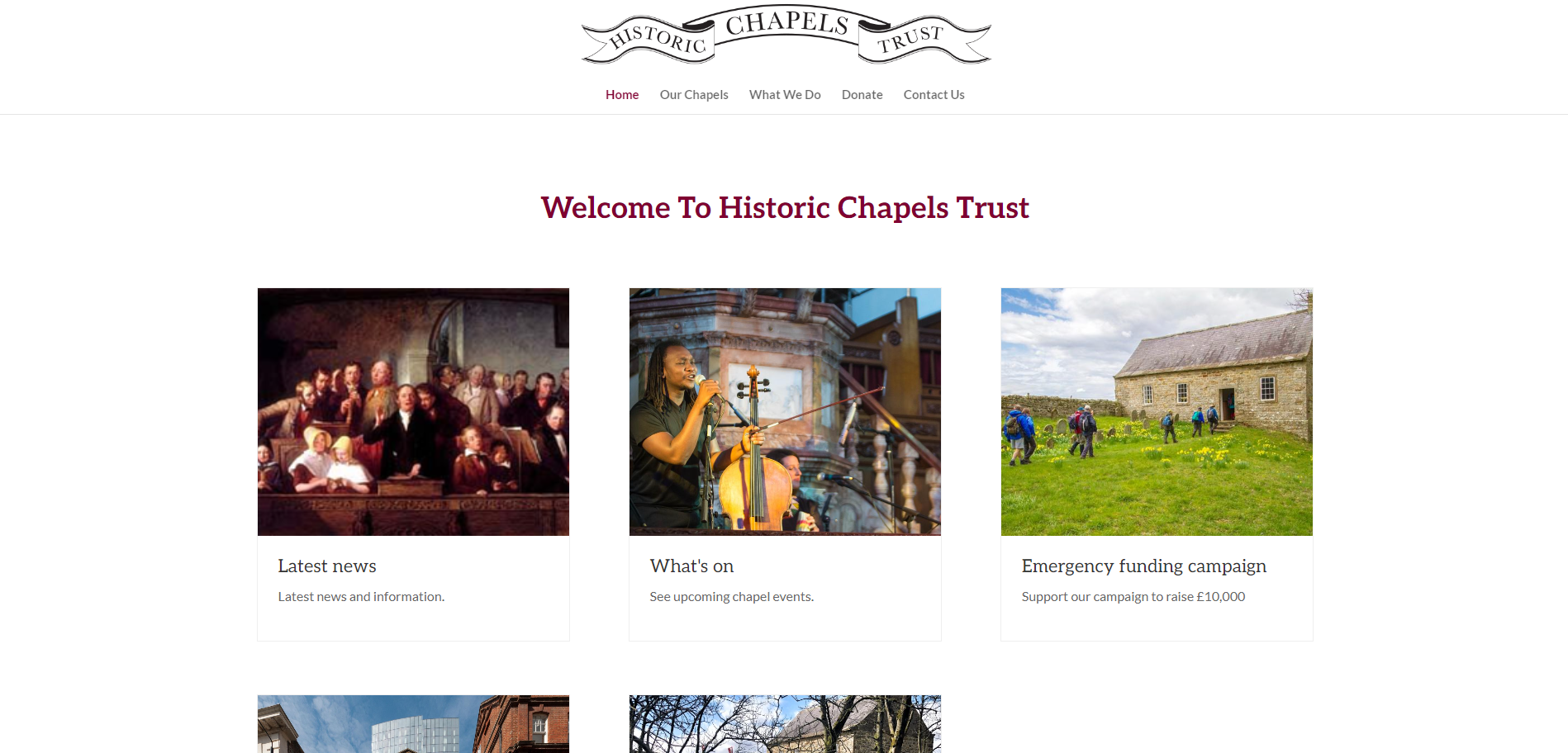 Historic Chapel's Trust Homepage