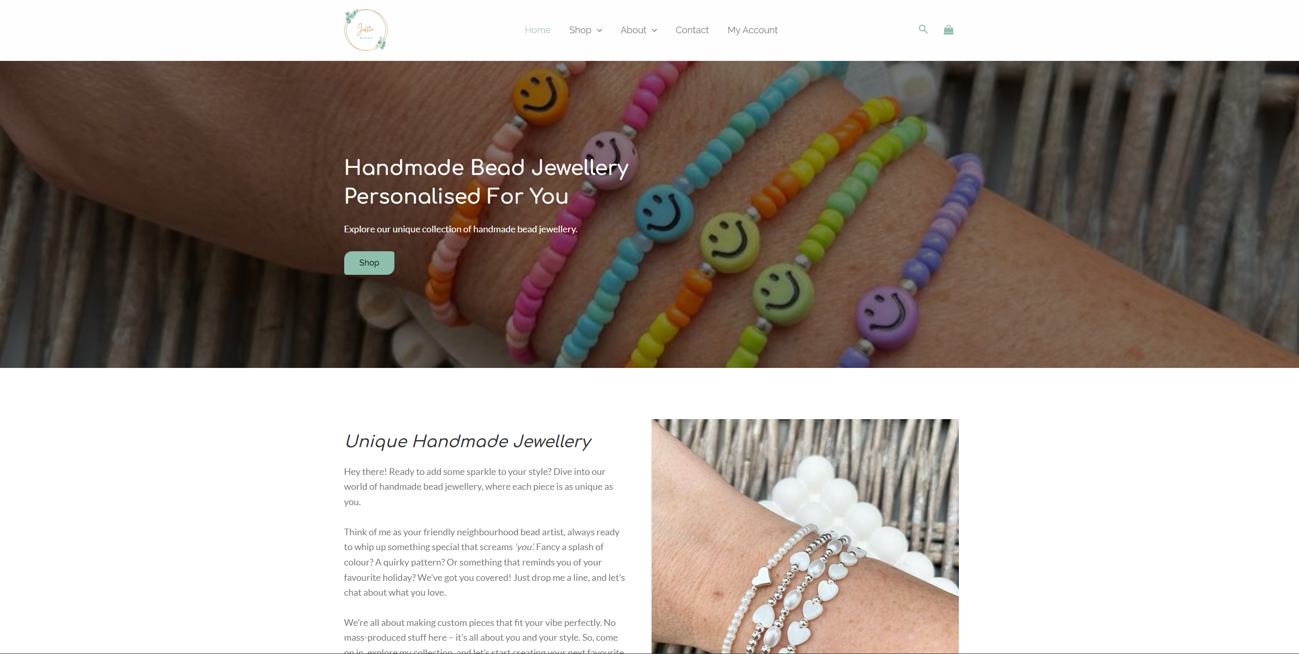 Jollie Beads Homepage